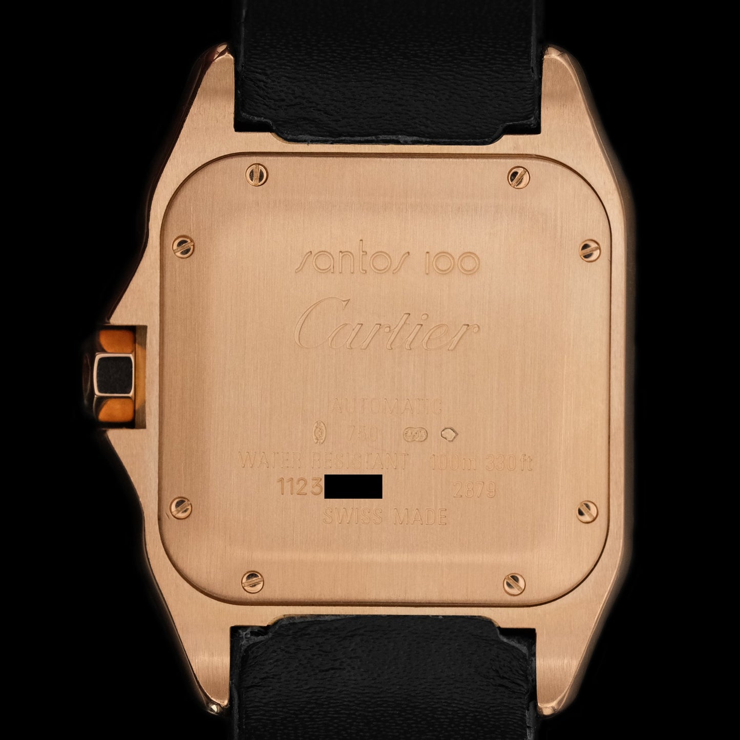 Cartier Santos 100 Rose Gold ref.2879 de 2010