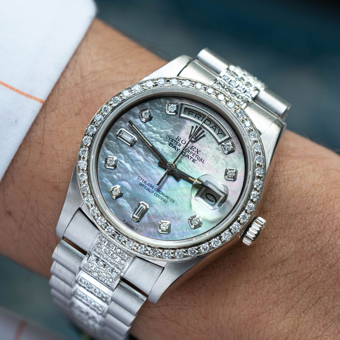 Rolex "Day-Date" ref.18039 "Madre Perla" de 1995