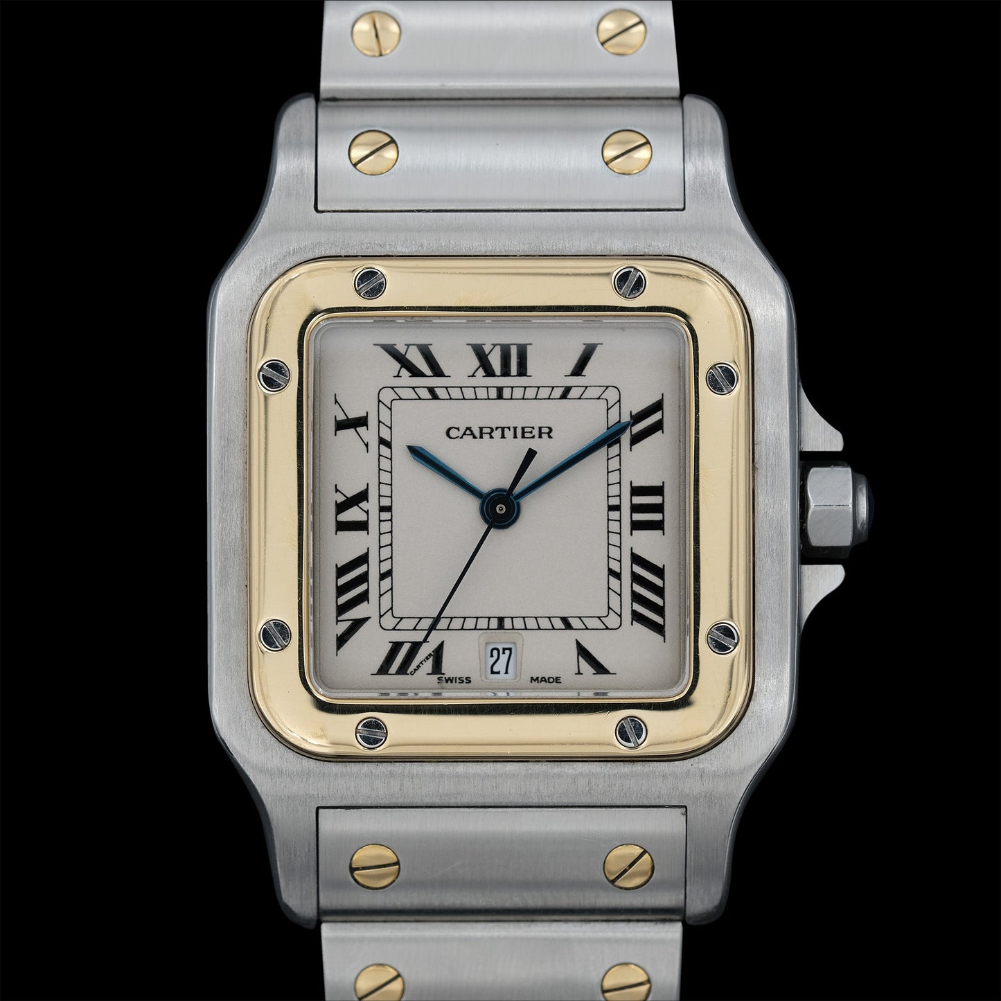 Cartier Santos Galbée ref.1566  Quartz de 2000´s