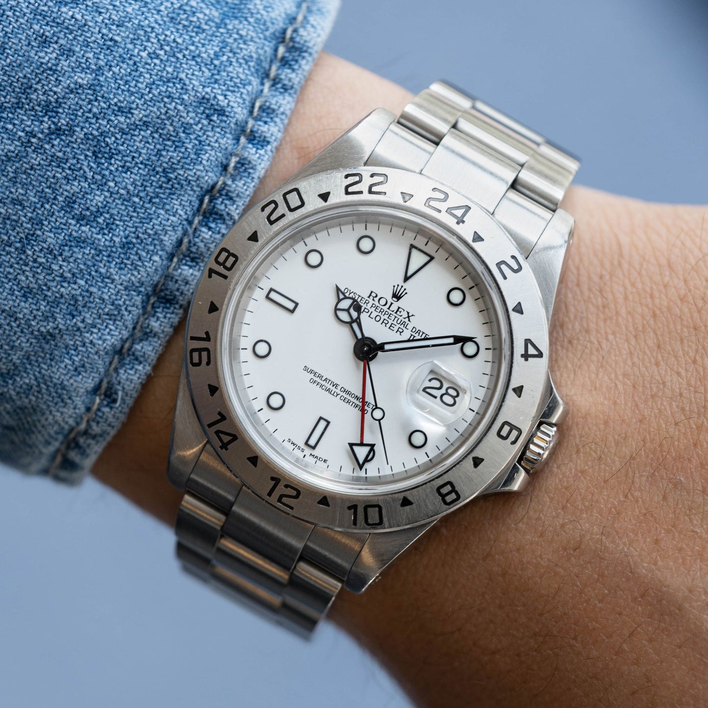 Rolex Explorer ll "Polar" Ref.16570 de 2001.